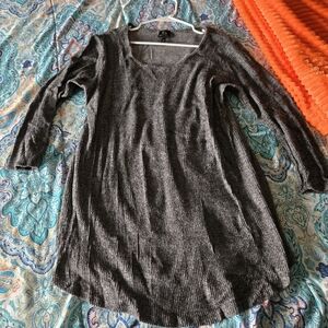 Womans Ribbed Long Sleeve Top